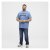 North Latitude Denim Printed Logo T-Shirt Dusty Blue - Herren-T-Shirts - Herren-T-Shirts in großen Größen