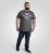 D555 Coalville T-Shirt Skulls with Colored Drips Navy Twist - Herren-T-Shirts - Herren-T-Shirts in großen Größen