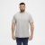 North Latitude T-Shirt O-Neck Grey Melange TALL - TALL T-shirts - Extra lange T-Shirts Herren