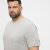 North Latitude T-Shirt O-Neck Grey Melange TALL - TALL T-shirts - Extra lange T-Shirts Herren