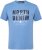 North Latitude Denim Printed Logo T-Shirt Dusty Blue TALL - TALL T-shirts - Extra lange T-Shirts Herren