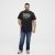 North Latitude Denim Printed Logo T-Shirt Black TALL - TALL T-shirts - Extra lange T-Shirts Herren