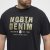 North Latitude Denim Printed Logo T-Shirt Black TALL - TALL T-shirts - Extra lange T-Shirts Herren
