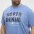North Latitude Denim Printed Logo T-Shirt Dusty Blue TALL - TALL T-shirts - Extra lange T-Shirts Herren