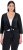 Ulla Popken Versatile Surplice Wrap Tie Hem Bolero Top Black - T-Shirts - 