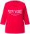 Ulla Popken City Name Graphic Tee Lychee - Bedruckte T-shirts für damen - 