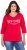 Ulla Popken City Name Graphic Tee Lychee - Bedruckte T-shirts für damen - 