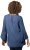 Ulla Popken Trumpet Sleeve Cold Dyed Tee Dove Blue - Bedruckte T-shirts für damen - 