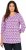Ulla Popken Geometric Pattern 3/4 Sleeve Tee Amethyst - Bedruckte T-shirts für damen - 