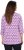 Ulla Popken Geometric Pattern 3/4 Sleeve Tee Amethyst - Bedruckte T-shirts für damen - 