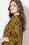 Ulla Popken Animal Print 3/4 Sleeve V-Neck Tee Neon Orange - T-Shirts - Damen-T-Shirts in großen Größen