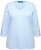 Ulla Popken Country Lettered 3/4 Sleeve Tee Soft Light Blue - Bedruckte T-shirts für damen - 