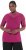 Ulla Popken Sequined Mesh Sleeve Blouse Aubergine - T-Shirts - 