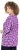 Ulla Popken Snowflake Print 3/4 Sleeve A-Line Tee Dark Purple - Bedruckte T-shirts für damen - 