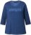 Ulla Popken UNIQUE Embroidered 3/4 Sleeve Tee Ink Blue - T-Shirts - 