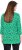 Ulla Popken Graphic Flower A-Line 3/4 Sleeve Tee Moss Green - T-Shirts - 