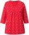 Ulla Popken Minimal Floral Print 3/4 Sleeve Tee Neon Red - Bedruckte T-shirts für damen - 