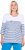 Ulla Popken Paper Boat Print 3/4 Sleeve Tee Snow White - Bedruckte T-shirts für damen - 