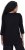 Ulla Popken Flower Epaulet 3/4 Sleeve Top Black - Bedruckte T-shirts für damen - 