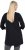 Ulla Popken Ho Ho Ho 3/4 Sleeve Graphic Tunic Tee Black - T-Shirts - 
