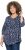 Ulla Popken Ribbon Print 3/4 Sleeve Asymmetric Tee Navy - Bedruckte T-shirts für damen - 