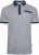 Kam Jeans 5528 AOP Print with Jacquard Collar/Cuffs Polo Navy - Polo-shirts für herren - Polo-Shirts für Herren in großen Größen