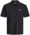 Jack & Jones College Logo Polo Short Sleeve Black - Polo-shirts für herren - Polo-Shirts für Herren in großen Größen