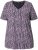 Ulla Popken So Many Dots Tee Light Heather - Bedruckte T-shirts für damen - 