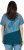 Ulla Popken Quick Drying Geometric Print Short Sleeve Tee Dark Petrol - Bedruckte T-shirts für damen - 