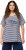 Ulla Popken Palm Tree Embroidered Tee Navy Blue - Bedruckte T-shirts für damen - 