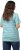 Ulla Popken Palm Tree Embroidered Tee Turquoise Green - Bedruckte T-shirts für damen - 