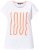 Ulla Popken LOVE Short Sleeve Graphic Tee Snow White - Bedruckte T-shirts für damen - 
