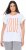 Ulla Popken LOVE Short Sleeve Graphic Tee Snow White - Bedruckte T-shirts für damen - 