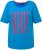 Ulla Popken LOVE Short Sleeve Graphic Tee Sapphire Blue - Bedruckte T-shirts für damen - 
