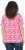 Ulla Popken Coral Reef Printed Short Sleeve V-Neck Tee Lychee - Bedruckte T-shirts für damen - 