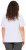 Ulla Popken Embroidered Face Motif Short Sleeve V-Neck Tee Light Grey Melange - Bedruckte T-shirts für damen - 