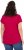 Ulla Popken Metallic Animal Cap Sleeve Graphic Tee Dark Raspberry - Bedruckte T-shirts für damen - 