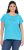 Ulla Popken Metallic Animal Cap Sleeve Graphic Tee Deep Aqua - Bedruckte T-shirts für damen - 
