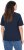 Ulla Popken TRUE Lettering Short Sleeve Tee Navy Blue - Bedruckte T-shirts für damen - 