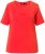 Ulla Popken TRUE Lettering Short Sleeve Tee Neon Red - Bedruckte T-shirts für damen - 