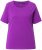 Ulla Popken TRUE Lettering Short Sleeve Tee Purple - Bedruckte T-shirts für damen - 