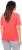 Ulla Popken Easy Short Sleeve Acid Wash Graphic Tee Light Red - Bedruckte T-shirts für damen - 
