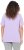 Ulla Popken Metallic Feather Short Sleeve Graphic Tee Lavender - Bedruckte T-shirts für damen - 