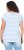 Ulla Popken Striped Short Sleeve Citrus Graphic Tee Light Blue - Bedruckte T-shirts für damen - 