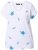 Ulla Popken Cross Stitch Short Sleeve Tee Snow White - Bedruckte T-shirts für damen - 