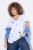 Ulla Popken Cross Stitch Short Sleeve Tee Snow White - Bedruckte T-shirts für damen - Bedruckte Shirts für Damen