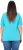 Ulla Popken Ride The Wave Short Sleeve V-Neck Graphic Tee Deep Aqua - Bedruckte T-shirts für damen - 