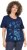 Ulla Popken Marine Print Short Sleeve Tee Ink Blue - Bedruckte T-shirts für damen - 