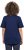 Ulla Popken Marine Print Short Sleeve Tee Ink Blue - Bedruckte T-shirts für damen - 