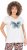 Ulla Popken Free Spirit Butterfly Cap Sleeve Graphic Tee Off-White - Bedruckte T-shirts für damen - 